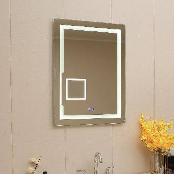 Inter Ceramic Огледало за баня, правоъгълно, 60/80, с led осветление и нагревател против изпотяване (icl 1899)