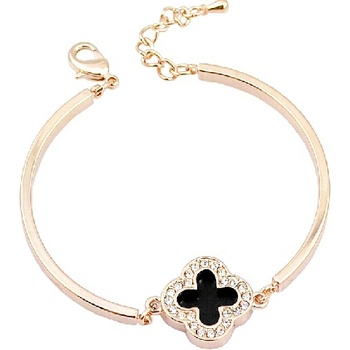 Image 1 of Позлатена гривна с бели кристалчета