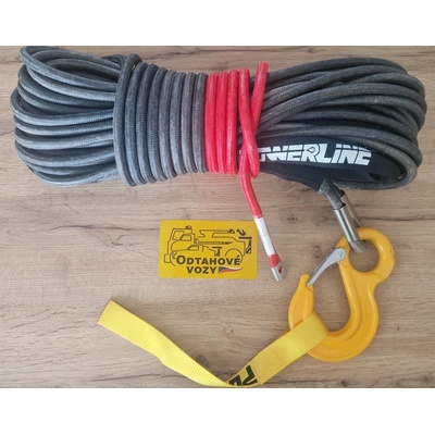 Odtahové vozy Syntetické lano s hákem 10 mm 9,5t