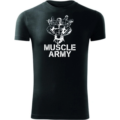 Dragowa fitness tričko muscle army team čierne