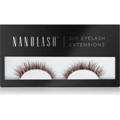 Nanolash DIY Eyelash Extensions sada na domáce predĺženie rias Fantasy BROWN 36 ks