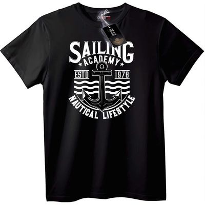 NOONEBRAND Тениска Морска Академия - 2XL, White
