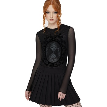 KILLSTAR Дамска тениска с дълъг ръкав (топ) KILLSTAR x CORPSE BRIDE - Corpse Bride Emily - Black - KSRA013315
