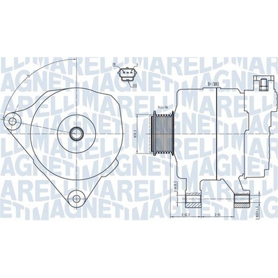 Alternátor MAGNETI MARELLI 063731778010
