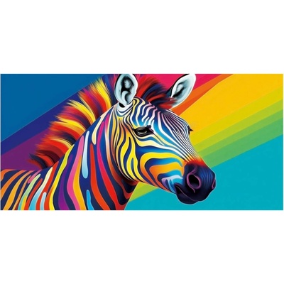 Witpol plážová osuška z mikrovlákna zebra 100 x 180 cm