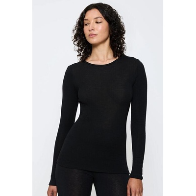 Vlnené tričko Triumph Beauty Layers Top Wool čierne