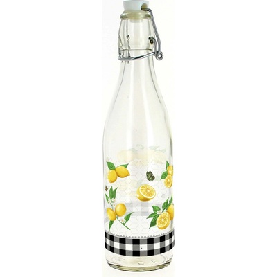 TORO Skleněná láhev s patentním uzávěrem citron 540ml