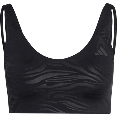 adidas Дамски спортен сутиен adidas Women's All Me Essentials Graphic Light Support Sports bra - Black (114-4087-0114)