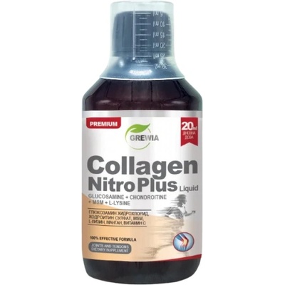 Grewia Collagen Nitro Plus - Gluсоѕаmіnе + Сhоndrоіtіnе + MSM + L-Lysine [300 мл]