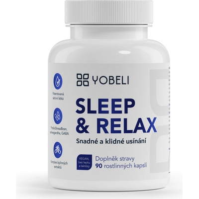 YOBELI® Sleep & Relax pro snadné usínání a klidný spánek 90 kapslí