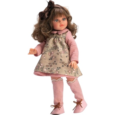 Кукла Asi Dolls - Сабрина, с цветна рокля и дълги розови чорапи, 40 cm (0517630)
