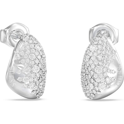Guess Dizajnové náušnice s kryštálmi Moon Drops JUBE06255JWRHT/U