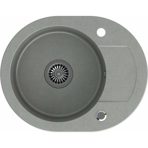 Quadron Вградена мивка Quadron Pop Johnny 216, сива, композитна, 59x46 см (HCQC5846SZK) Мивка за вграждане