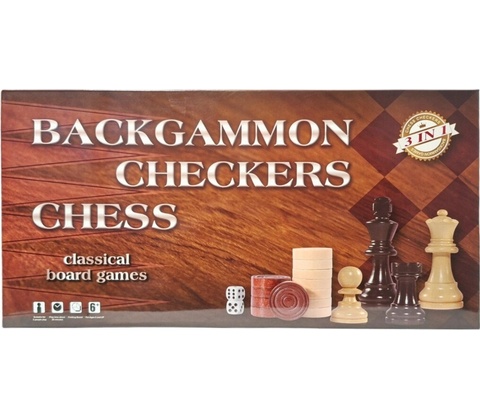 Hra šachy, vrhcáby a backgammon.