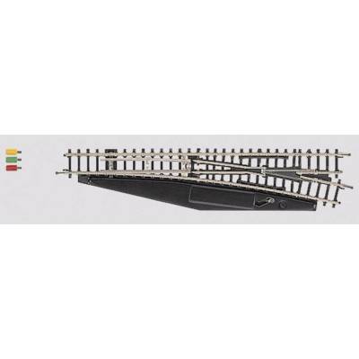 Märklin 8563 koľaj Z miniclub výhybka elektromagnetická pravá 110 mm 13 ° 490 mm 1 ks