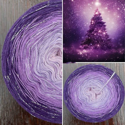 Příze Čarovné klbko (3n) 1000m Limited Edition No.171 glitter lilac
