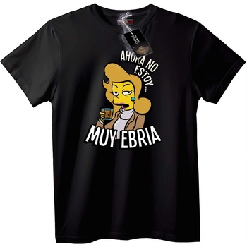 NOONEBRAND Тениска Simpsons 'Не е Пиян' - 5XL, Black