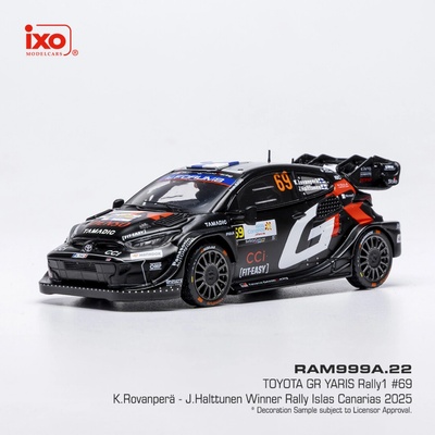 Toyota GR Yaris Rally1 Rally Islas Canarias 2025 69 Rovanperä Halttunen IXO 1:43