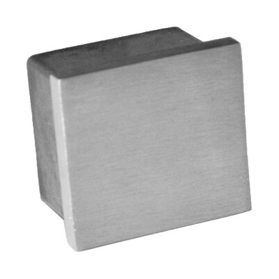 Ukončenie na jokel 25 x 25 mm, brúsená nerez AISI 304