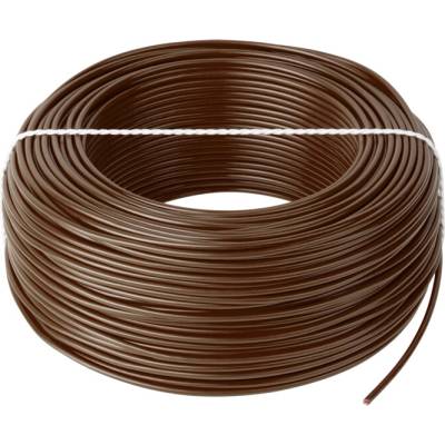 Elektrokabel Inštalačný vodič CYA H05 V-K 1×0,75 mm hnedý L-KAB0853 100 m