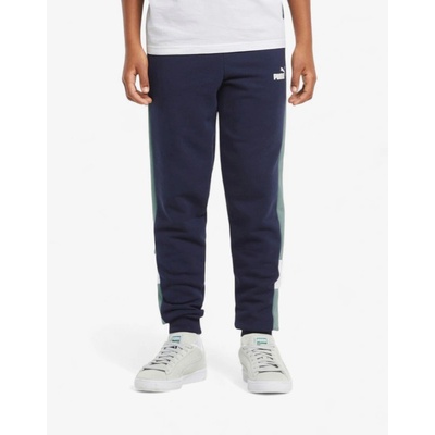 PUMA Essentials+ Colorblock Pants Navy