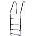Steinbach Wide stainless steel built-in pool ladder for 150 cm pool depth (018016)