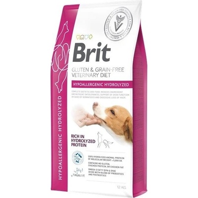 Brit Veterinary Diets Dog Grain Free Hypoallergenic Hydrolyzed 12 kg