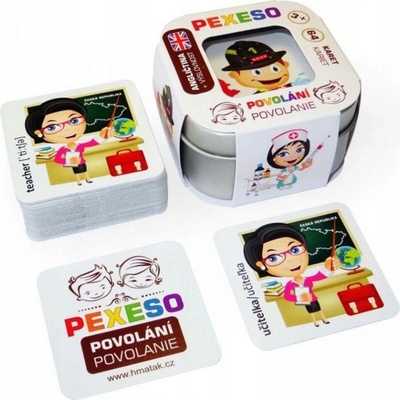 Teddies Pexeso povolání 1 voděodolné 64 karet