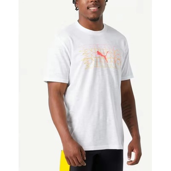 PUMA Run Graphic Tee Lime Pow