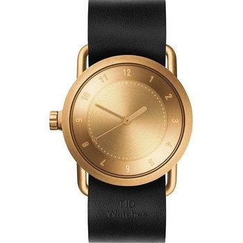 TID Watches No.1 36 Gold / Black Leather Wristband
