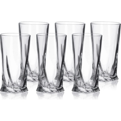 Crystalite Bohemia Sklenice quadro 6 x 350 ml