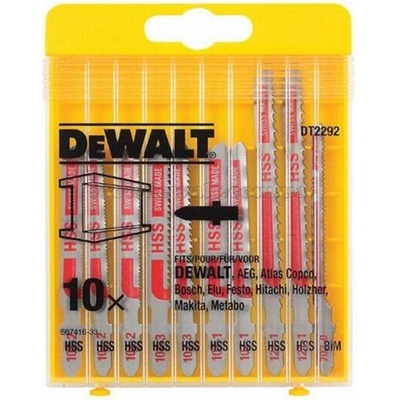 DeWALT DT2292 10-dielna sada pílových plátkov na drevo a kov