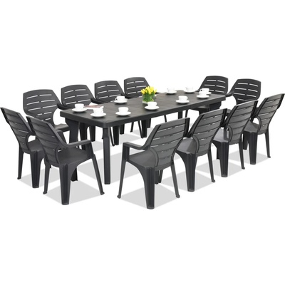 BICA Градински мебели Bergen/Marne за 12 души (BC437ANT + 12xBC27ANT)