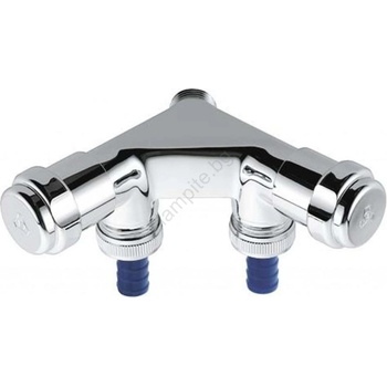 GROHE 41022000 - Двоен вентил eggemann dn 15, лъскав хром (gh0886)