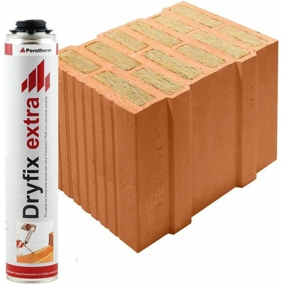 Wienerberger Porotherm 38 T Profi brúsená tehla s vatou Lepenie tehál: na lepiacu penu Dryfix (pena v cene)