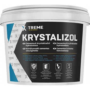 Den Braven Hydroizolácia Kryštalizol Cementová kryštalizačná hydroizolácia Kryštalizol, vedro 5 kg, sivá