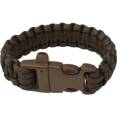 Highlander Paracord černý - náramek, trojzubec, píšťalka