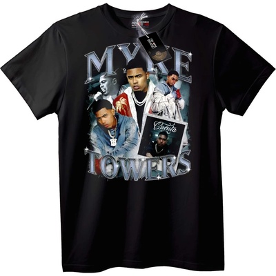 NOONEBRAND Тениска My Towers Музика - 3XL, Black