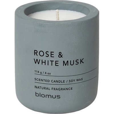 Vonná sviečka FRAGA ⌀ 6,5 cm, Rose & White Musk, Blomus