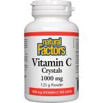 Natural Factors Vitamin C Crystals, 1000 mg, 125 g, Natural Factors