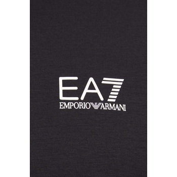 EA7 Emporio Armani Памучна тениска EA7 Emporio Armani в черно с апликация PJOLZ. 6DPT19 (PJOLZ.6DPT19.0200)