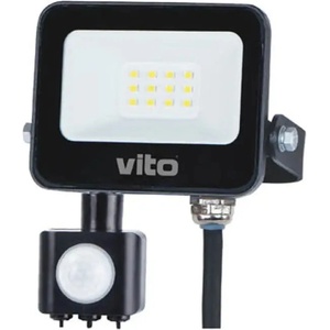 VITO Led ПРОЖЕКТОР 10w 6000k ip65 СЪС СЕНЗОР vito sava (6970233833765)