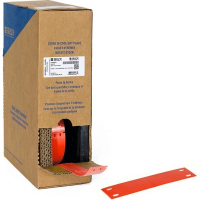 Brady BM-15x75-7643-RD / 312174, Bulk Linerless B-7643 káblové štítky, 15 mm x 75 mm