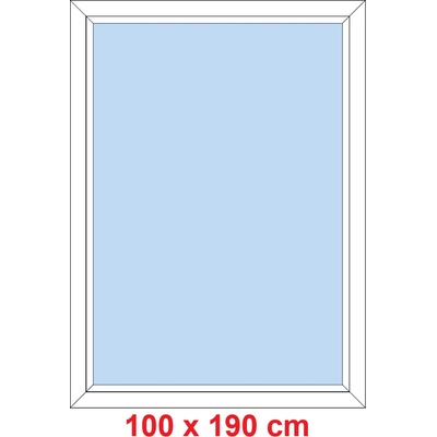 Soft Plastové okno 100x190 cm FIX neotevíravé