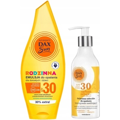 Dax Sun, rodinná opaľovacia emulzia pre dospelých a deti SPF30 250 ml