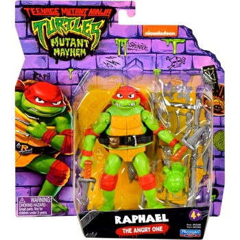 Playmates Toys Turtles Mutant Mayhem Shell Spin Raph 12cm