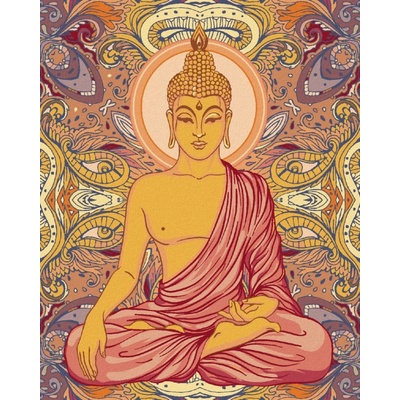 Zuty Malování podle čísel BUDDHA A ORNAMENTY