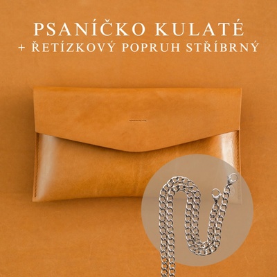 Wood Style psaníčko Kulaté Skořice Řetízkový stříbrný