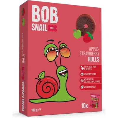 Bob Snail Slimák Bob ovocné rolky jablko jahoda 100 g