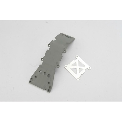 Traxxas Скидплейт преден Traxxas E-Maxx T-Maxx Skidplate, front plastic (grey)/ stainless steel plate, TRX4937A (TRX4937A)